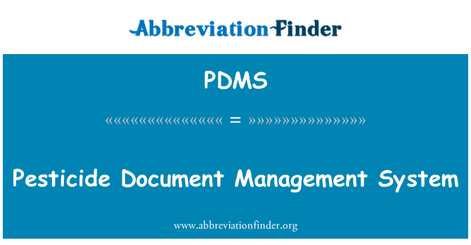 PDMS: Sistema ta ' amministrazzjoni tad-dokument tal-pestiċidi
