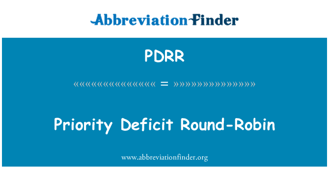 PDRR: Priorytet deficytu Round-Robin