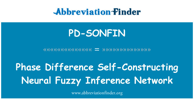 PD-SONFIN: Phase Difference Self-Constructing Neural Fuzzy Inference Network