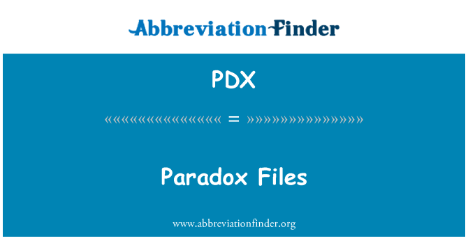PDX: Paradox Files
