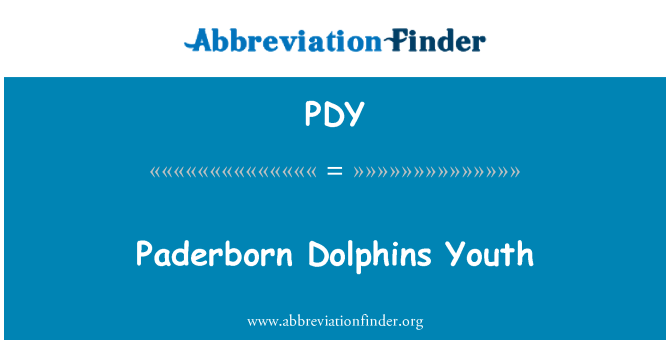PDY: Paderborn delfíni mládež