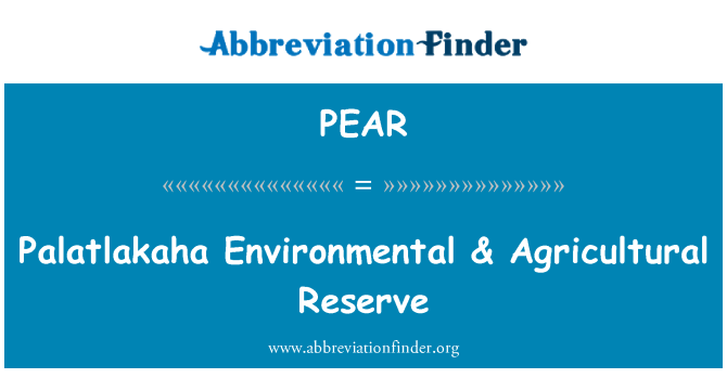 PEAR: Palatlakaha Environmental & Agricultural Reserve