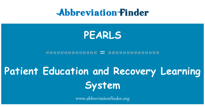 PEARLS: Patientenaufklärung und Recovery Lernsystem