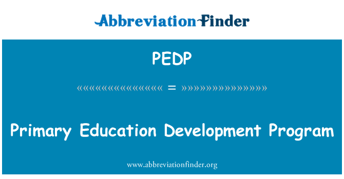 PEDP: Rozvojový Program základního vzdělávání