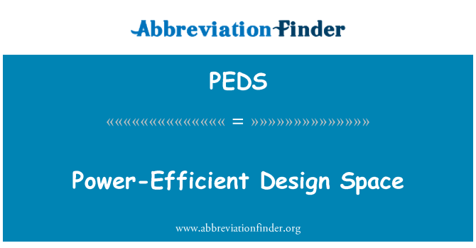 PEDS: Makt-effektiv Design plass