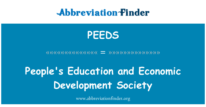 PEEDS: Educación de las personas y la sociedad de desarrollo económico