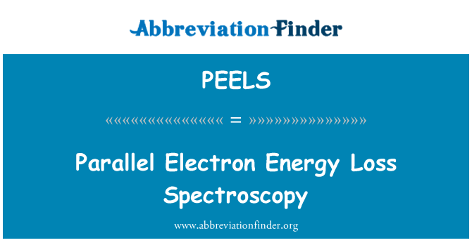 PEELS: Paralelné elektrón energetické straty spektroskopie