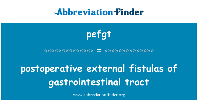 pefgt: pre operasyon fistulas eksteryè kannal ant ak trip