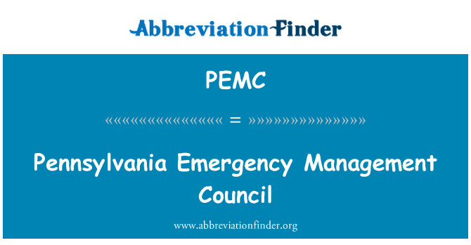 PEMC: Pennsylvania núdzové správy Rady