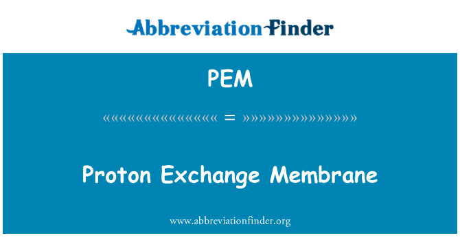 PEM: Proton echanj len