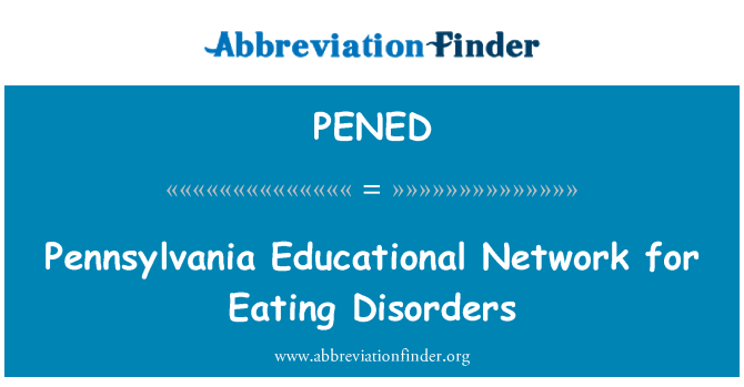 PENED: Pennsylvania rete educativa per i disturbi alimentari