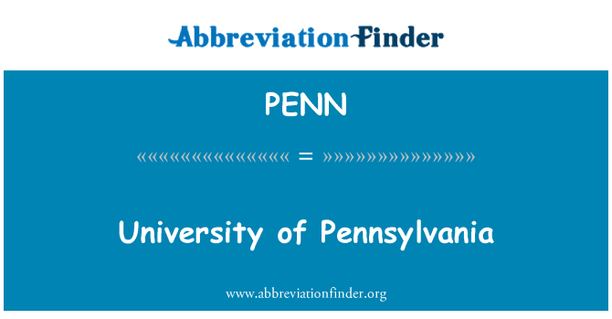 PENN: Universitat de Pennsilvània