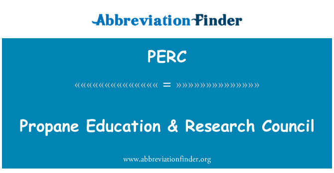 PERC: Formazione di propano & Research Council