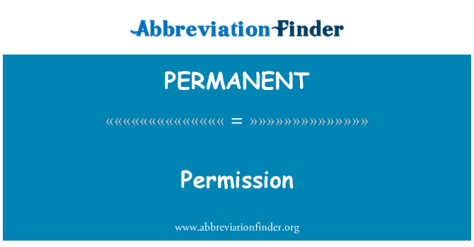 PERMANENT: アクセス許可