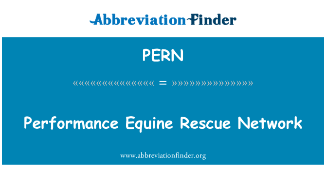 PERN: Performance Equine Rescue Network