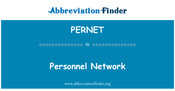 PERNET: Rete personale