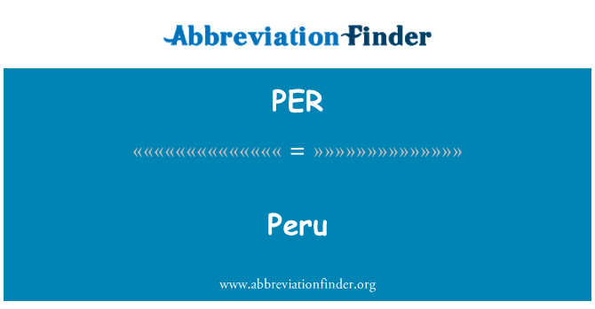 PER: Peru