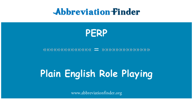 PERP: Pianura inglese Role-Playing