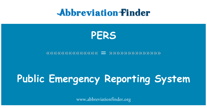PERS: Sistema de reporte emergencia pública