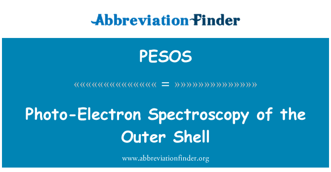 PESOS: Фото-електрон спектроскопия на външната обвивка