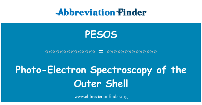 PESOS: بیرونی شیل کے فوٹو الیکٹرون طیف بینی