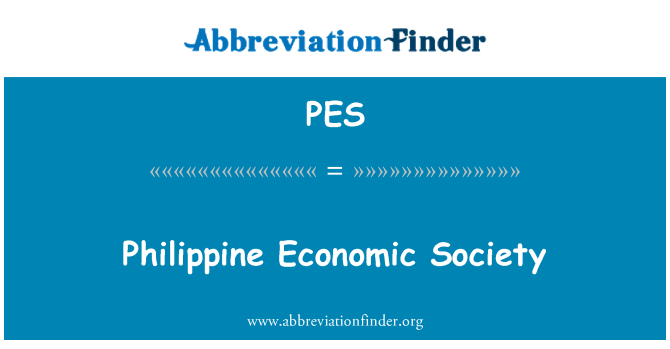 PES: Philippine Economic Society