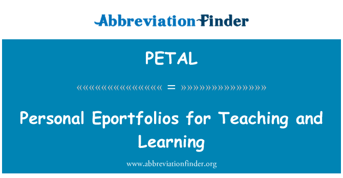 PETAL: Eportfolios personali għat- tagħlim