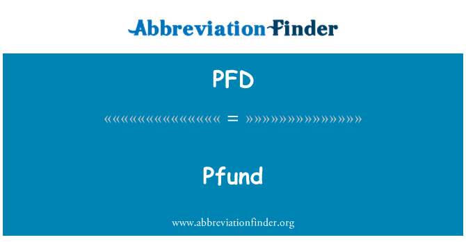 PFD: Pfund