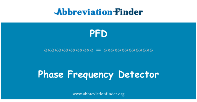 PFD: Detector de freqüência de fase