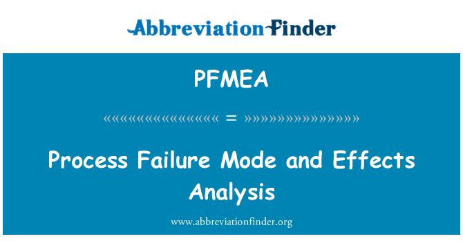 PFMEA: מצב כשל התהליך וניתוח ההשפעות