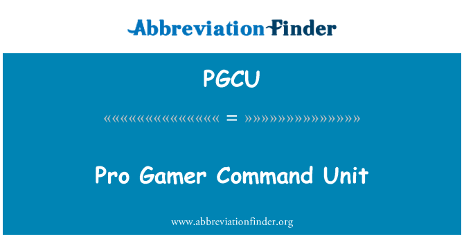 PGCU: Unità ta ' kmand pro Gamer