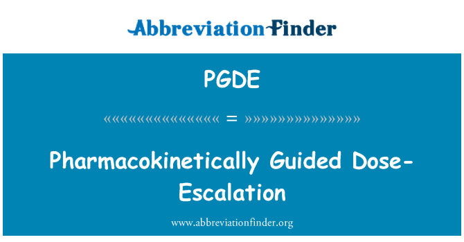 PGDE: Pharmacokinetically Ggwidata doża-żminijiet