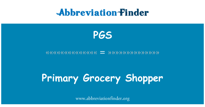 PGS: Podstawowy sklep spożywczy Shopper