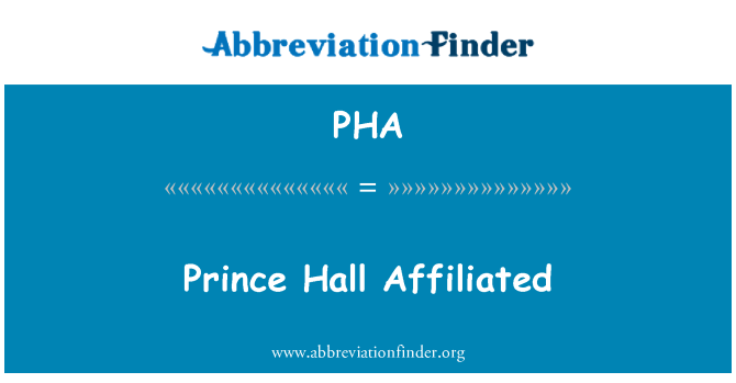 PHA: Prince Hall afiliado