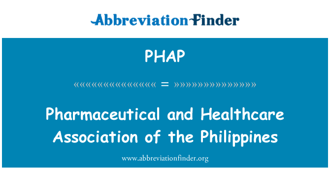 PHAP: Фармацевтические и медицинские ассоциации Филиппин