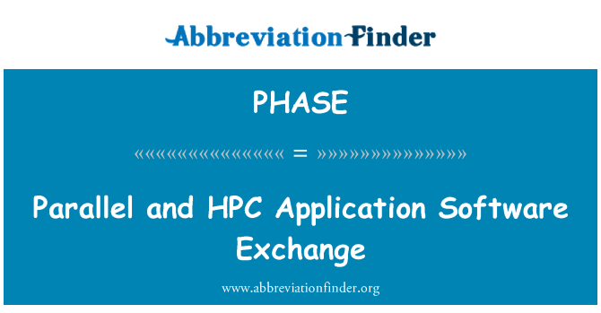 PHASE: Parallel and HPC Application Software Exchange