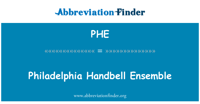 PHE: Philadelphia ruční zvonek Ensemble
