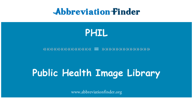 PHIL: Public Health Image Library