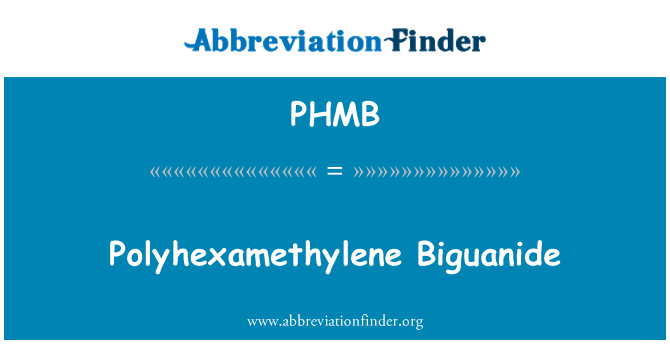 PHMB: Polihexametileno biguanida