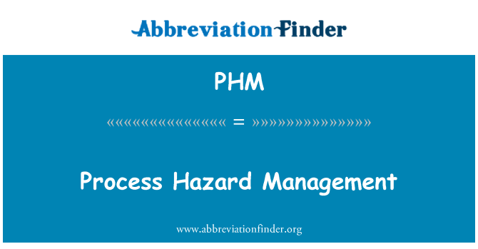 PHM: Process Hazard Management