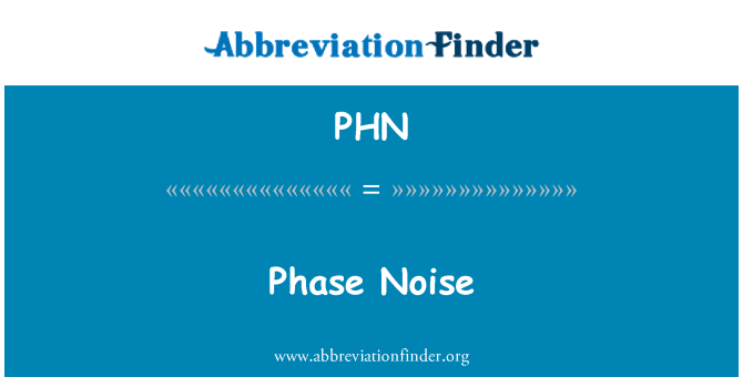 PHN: 相位噪声