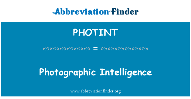 PHOTINT: Fotografické zpravodajství