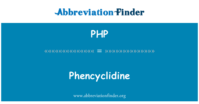 PHP: Fencyklidin