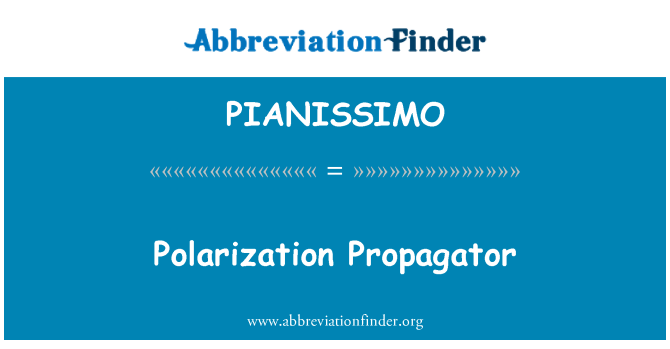 PIANISSIMO: Pusingan Propagator