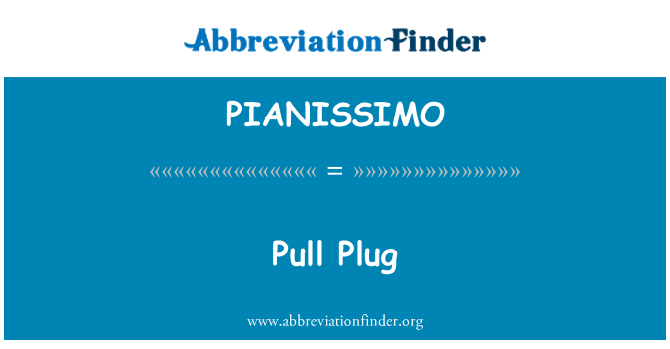 PIANISSIMO: 拔插頭