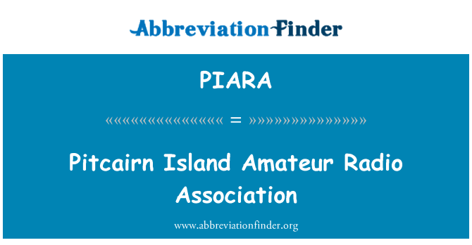 PIARA: ピトケアン島のアマチュア無線協会