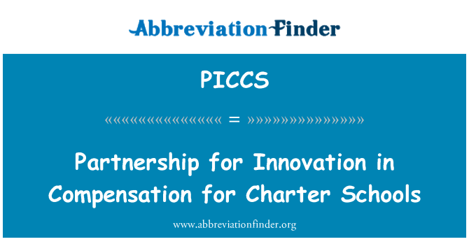 PICCS: Partnerség a kompenzáció Charter iskolák az innováció