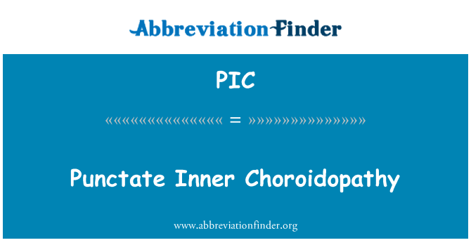 PIC: Punctate Choroidopathy bò/pa anndan