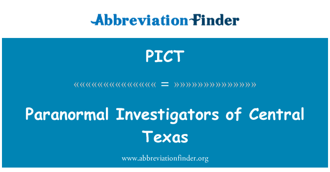 PICT: Paranormální vyšetřovatelé centrálního Texasu