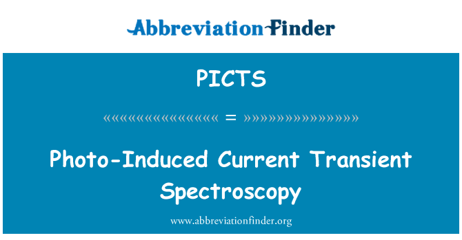 PICTS: Foto-Induced saat ini sementara spektroskopi